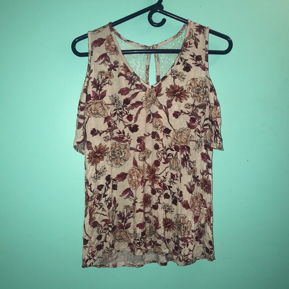 Floral off the shoulder top